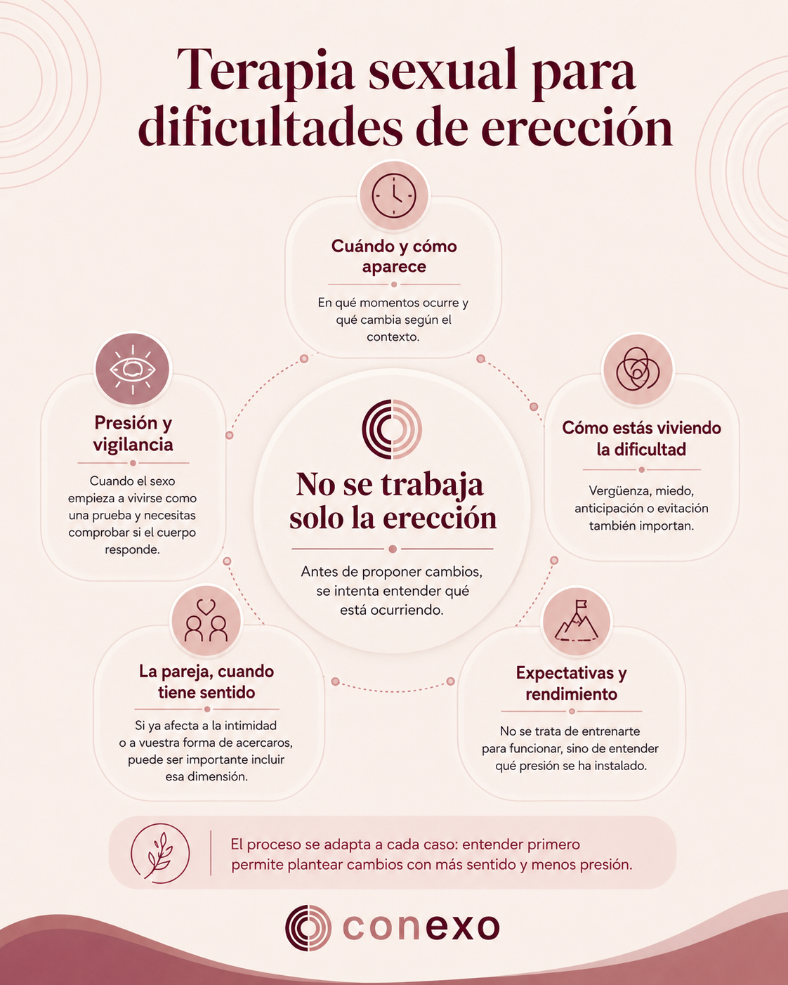 Infografía Disfunción eréctil y pérdida de erección