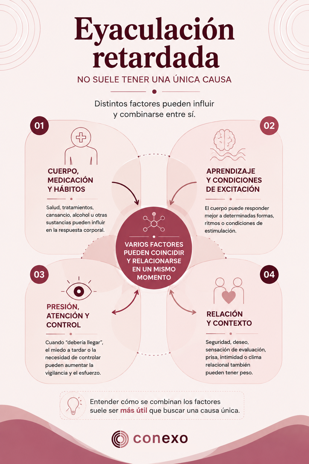 Infografía Causas de la eyaculación retardada